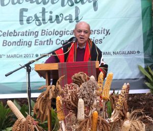 Roy speaking during the program