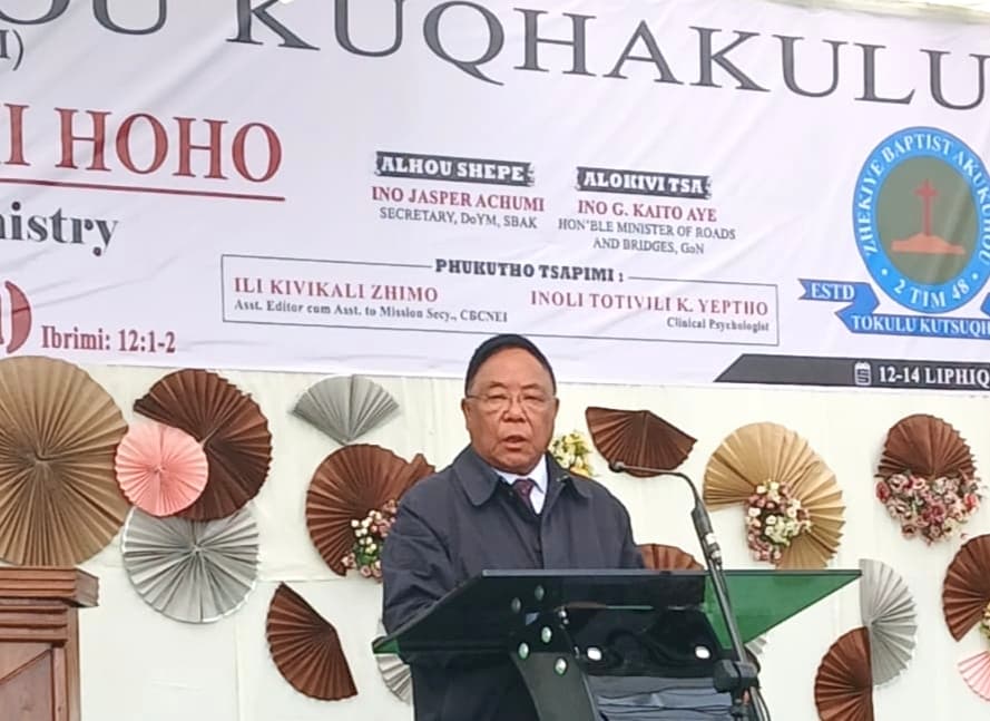 Nagaland Minister G Kaito Aye calls for unity amidst societal challenges