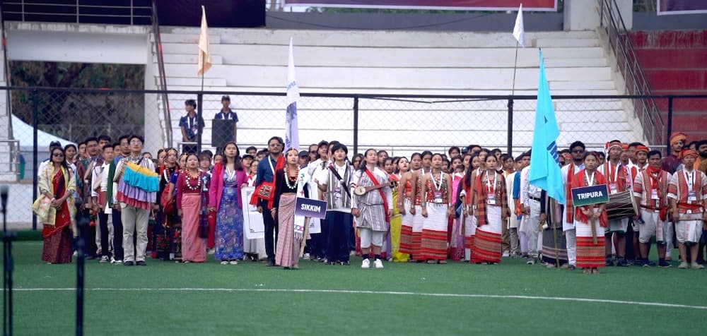 Amid Vande Mataram row, North East Youth Festival opens in Chümoukedima with national song