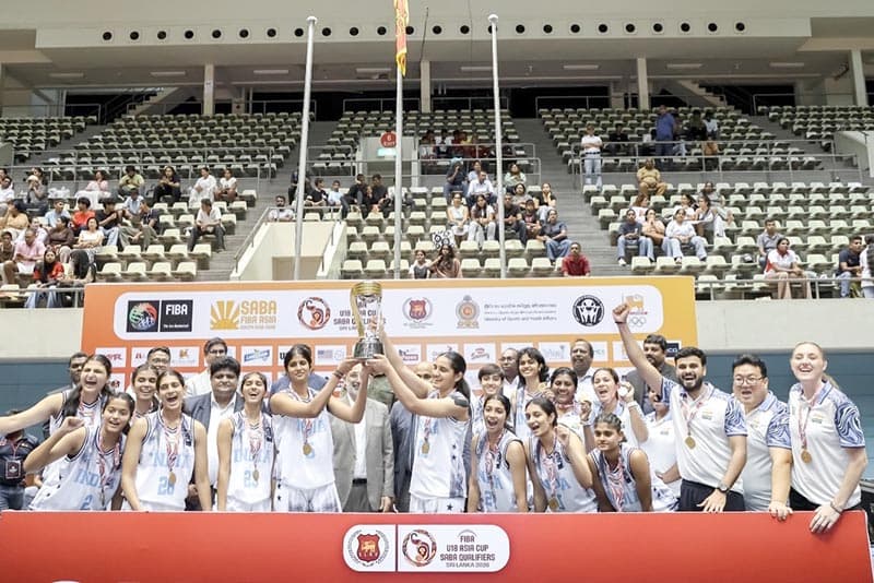 India U18 basketball teams win SABA Qualifiers in Colombo