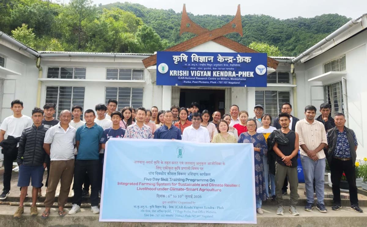KVK Phek trains farmers on integrated farming system