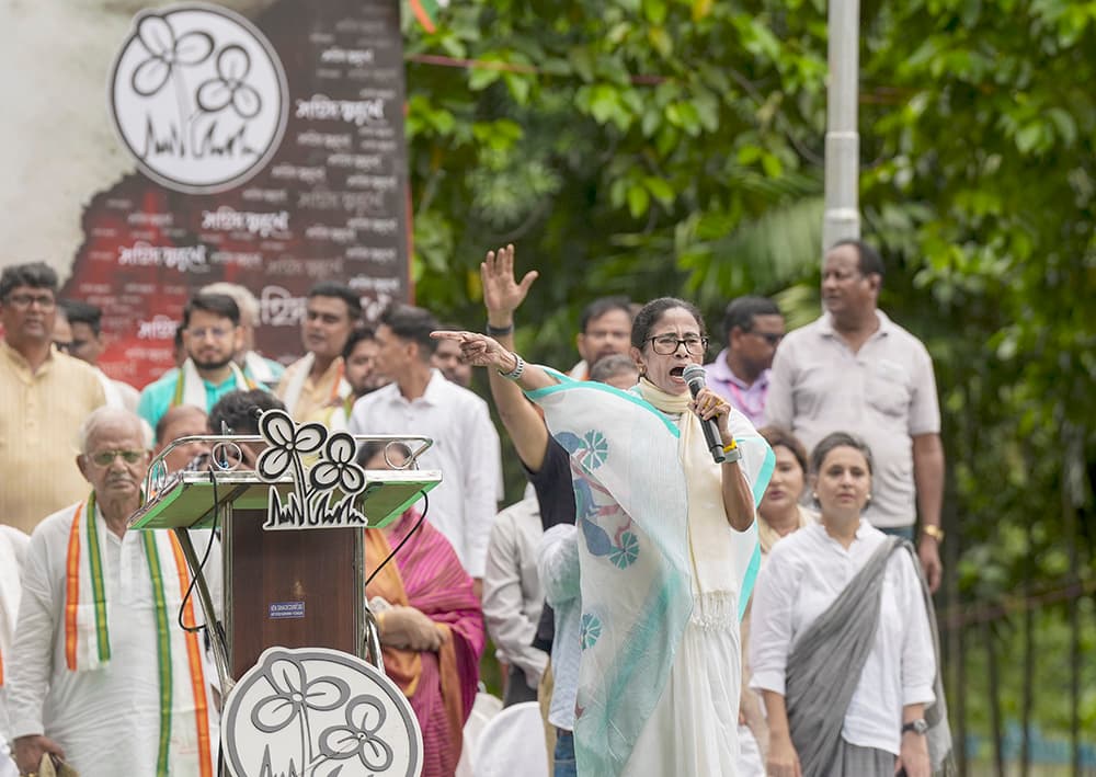 Mamata reaches out to Congress, CPI(M) for anti-BJP front in Bengal; says she could ''unmask'' CM Adhikari