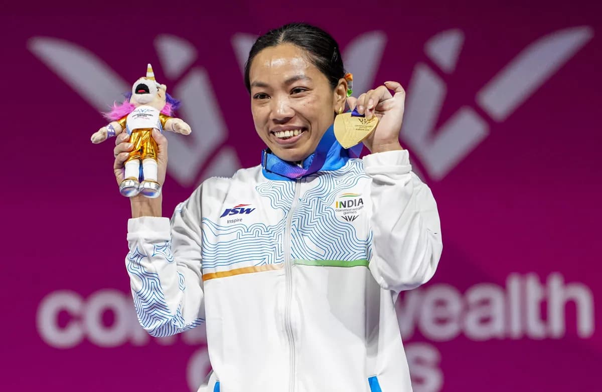Mirabai strikes gold again; Rishikanta takes silver, swimmers reach relay final