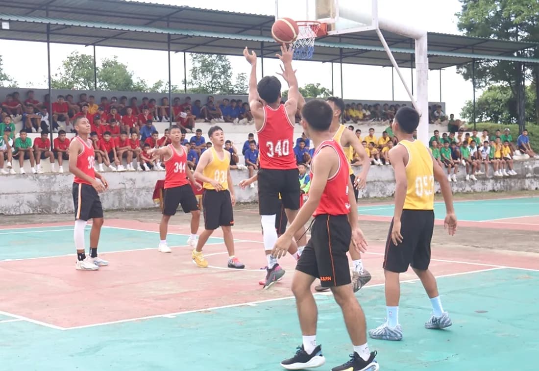 Sainik School Punglwa hosts Inter-House Basketball Championship