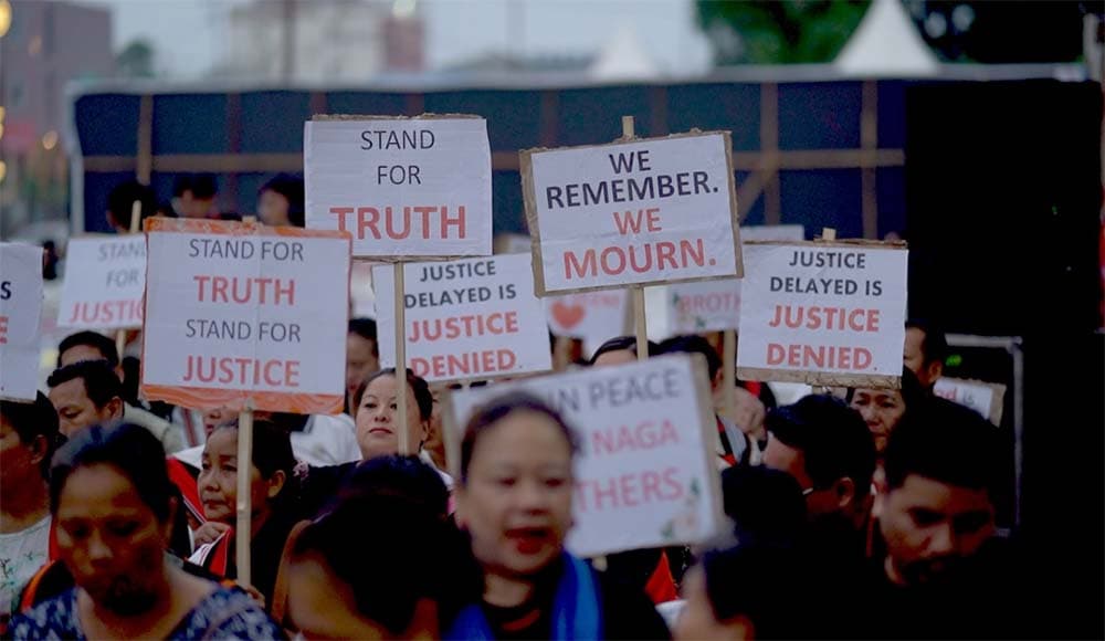 Dimapur mourns: Hundreds attend candlelight vigil for six slain Nagas