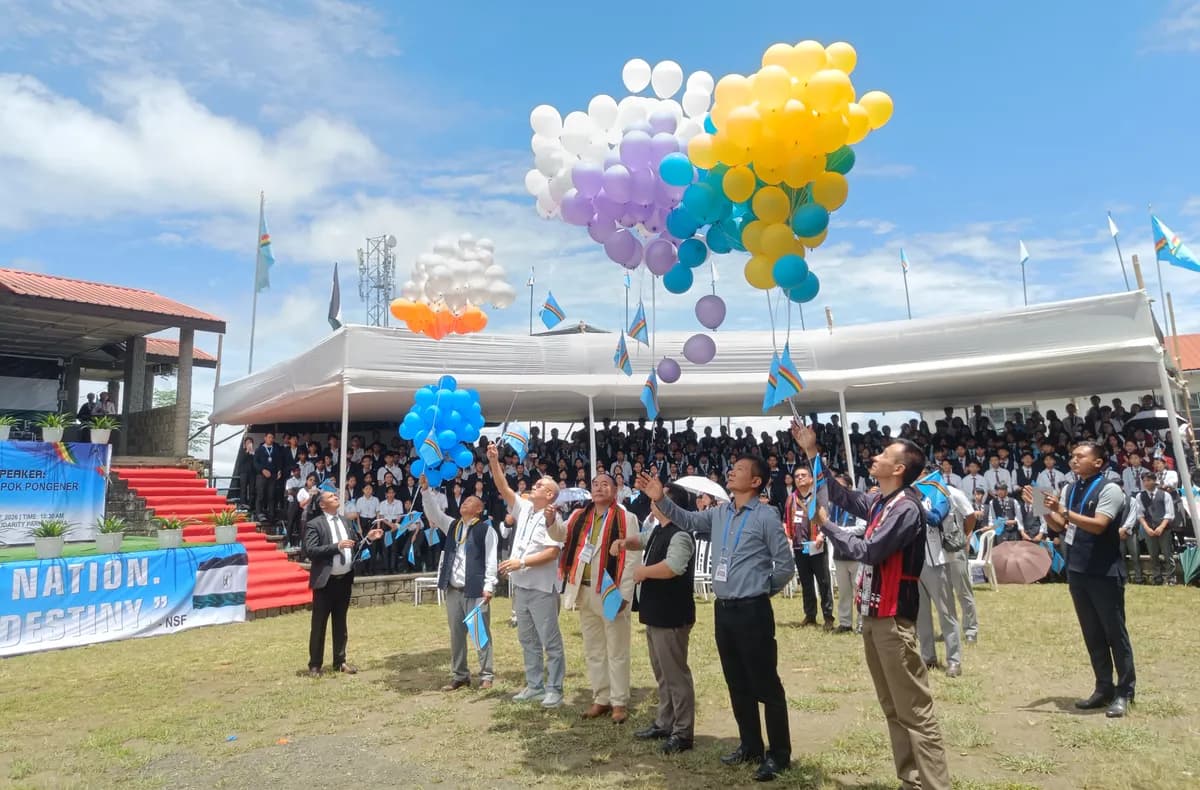 Students, Naga political groups observe 80th Naga I-Day