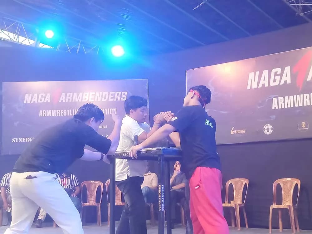 Atoki Zhimo wins Men Open title at 5th Armwrestling Championship in Kohima