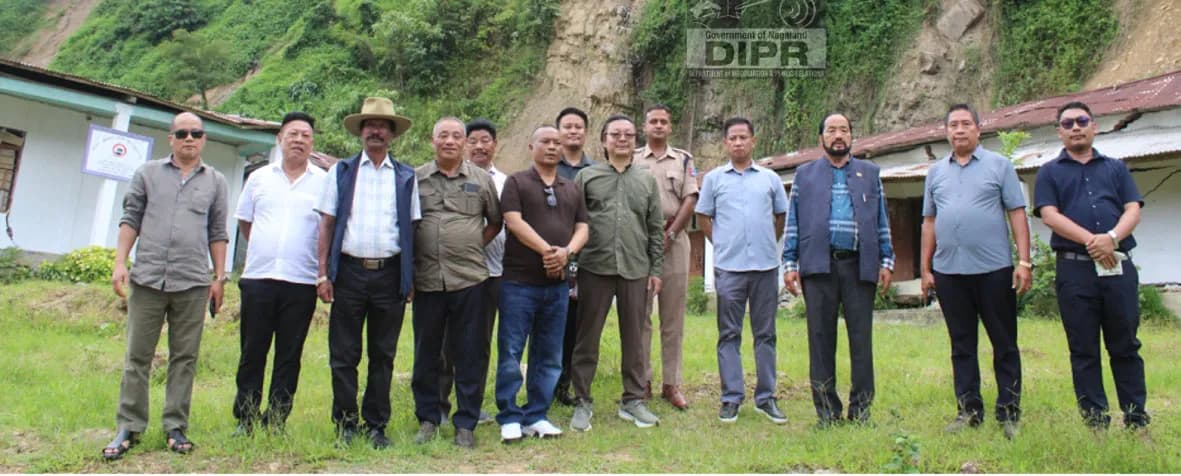 Deputy CM Patton visits landslide-hit areas in Mon