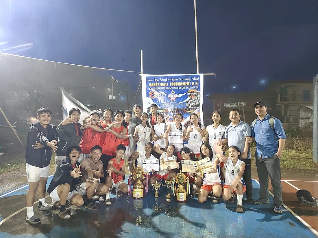 Don Bosco Higher Secondary School emerge double champions at Mokokchung basketball tournament