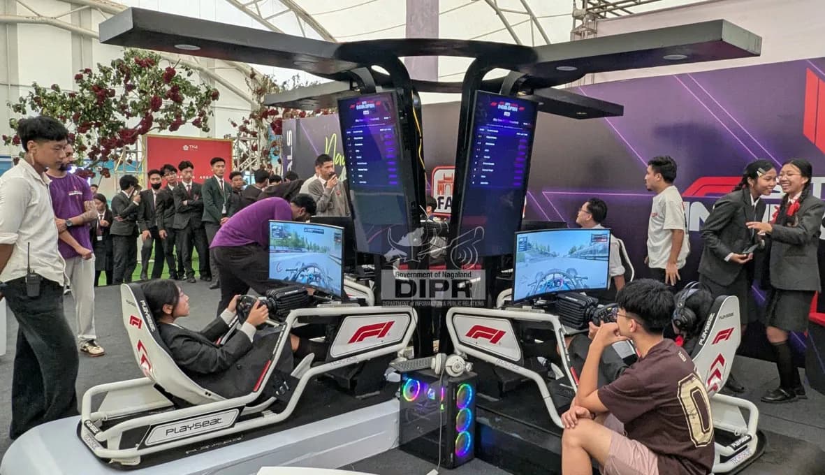 F1 Sim Racing India Open time trials draw crowds at TXG Expo in Kohima