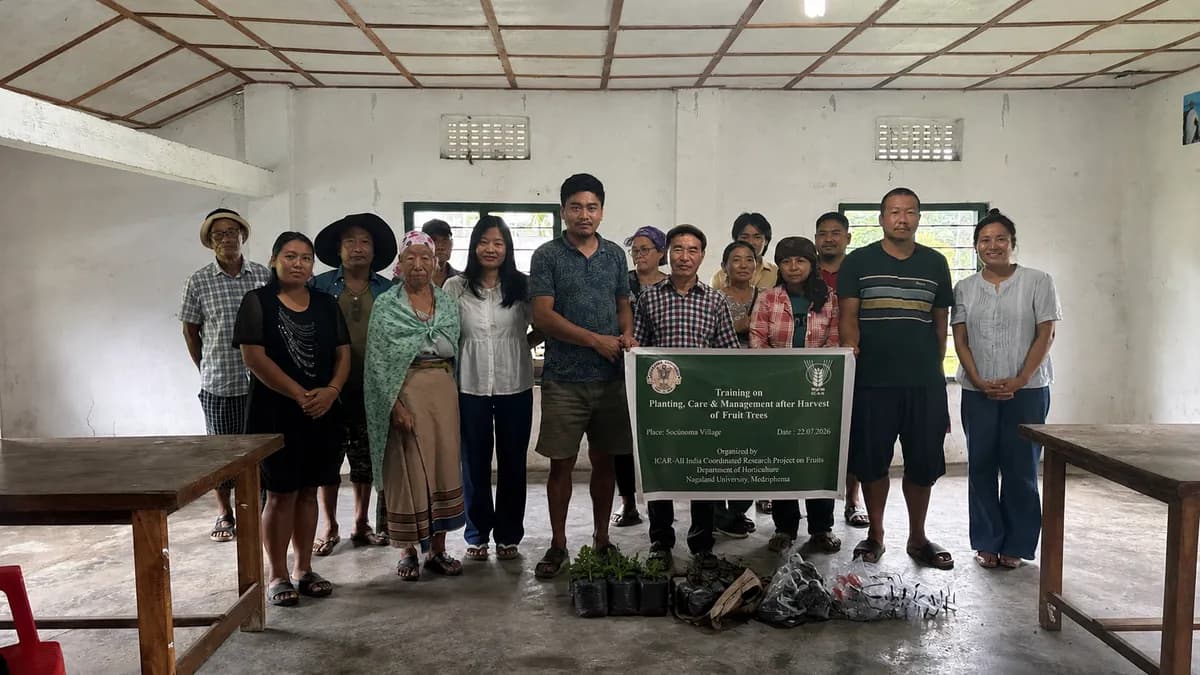 ICAR-AICRP on Fruits conducts farmer training at Socünoma village