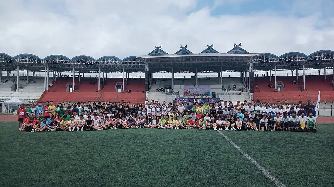 183 young athletes compete at Kohima’s IG Stadium ahead of National Sports Day