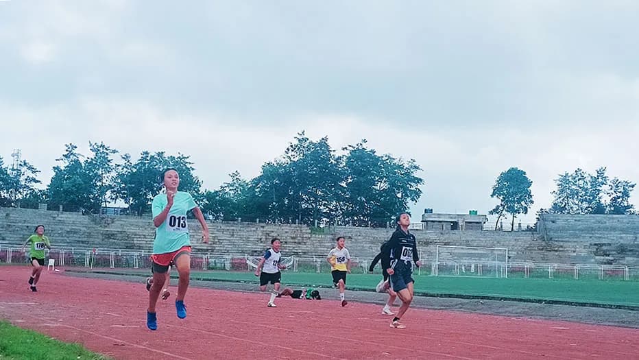 183 young athletes compete at Kohima’s IG Stadium ahead of National Sports Day