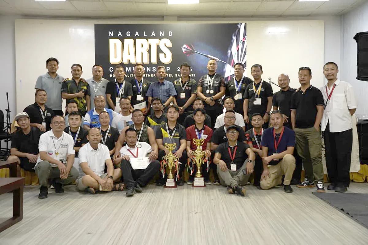 Imliwapang Imsong wins Nagaland Darts Championship 2026 in Dimapur