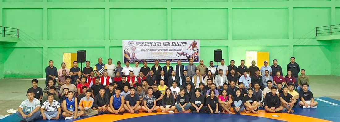 Nagaland Wrestling Association launches trial selection, training camp in Viswema