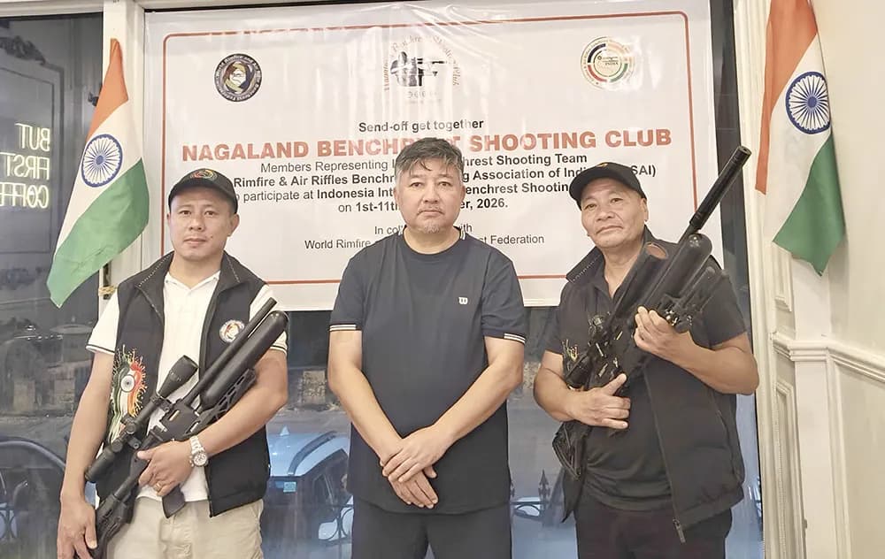 Nagaland shooters felicitated ahead of International Benchrest Shooting Competition in Jakarta