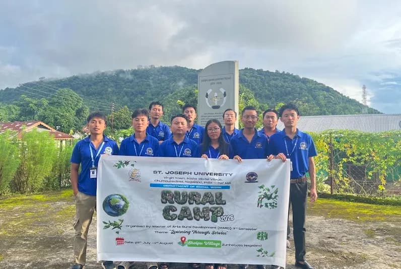 St. Joseph University students hold rural camp in Shoipu village