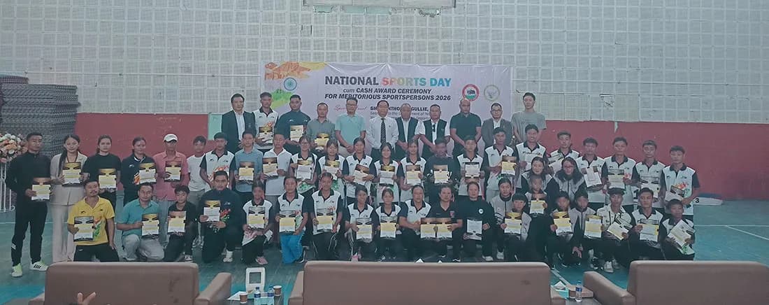 National Sports Day: Nagaland celebrates athletes and coaches with cash awards