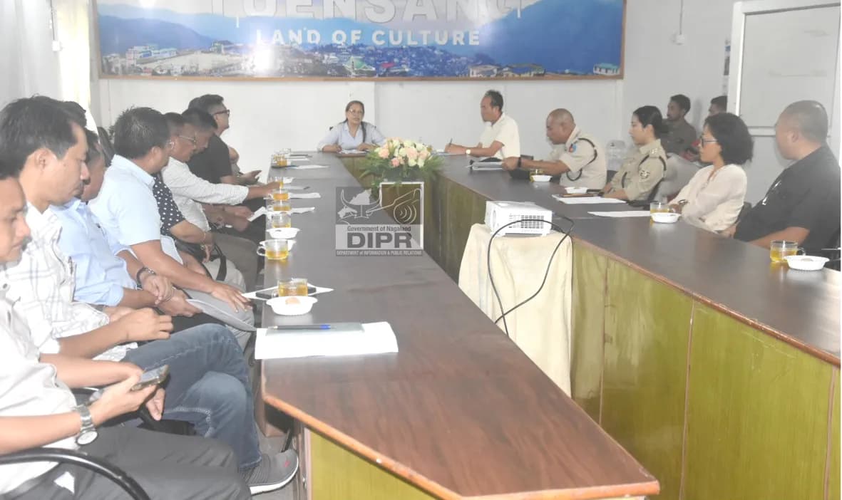 Tuensang DPDB, Pughoboto SDPDB meet to review development, disaster relief