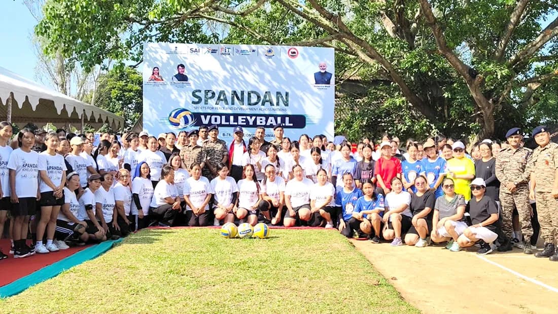 78 Bn CRPF organises women's volleyball tournament under SPANDAN in Dimapur