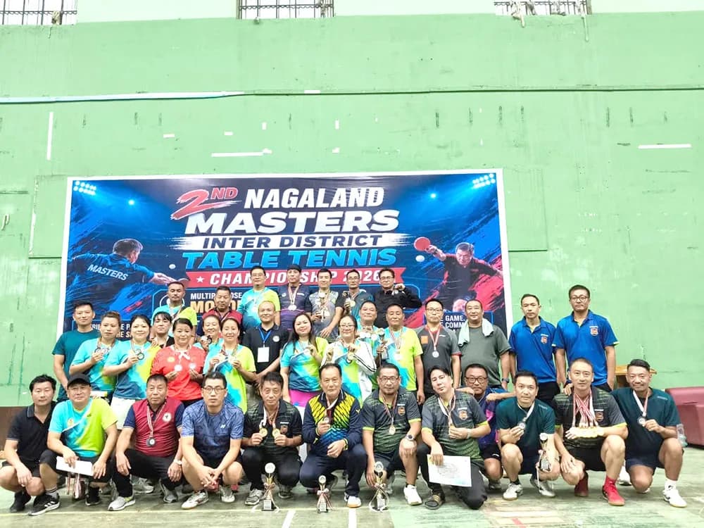 2nd Nagaland Masters Table Tennis Championship concludes in Mokokchung