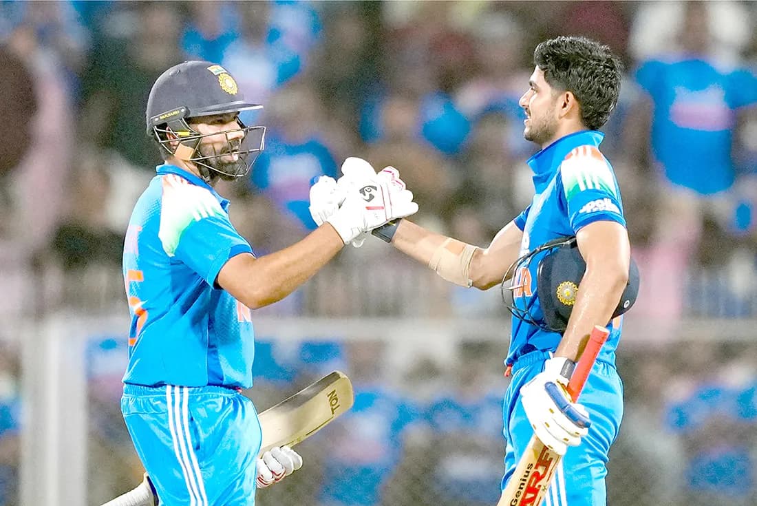 Gill’s record double ton, Rohit's century power India’s 8-wicket win over WI, seal series 2-0