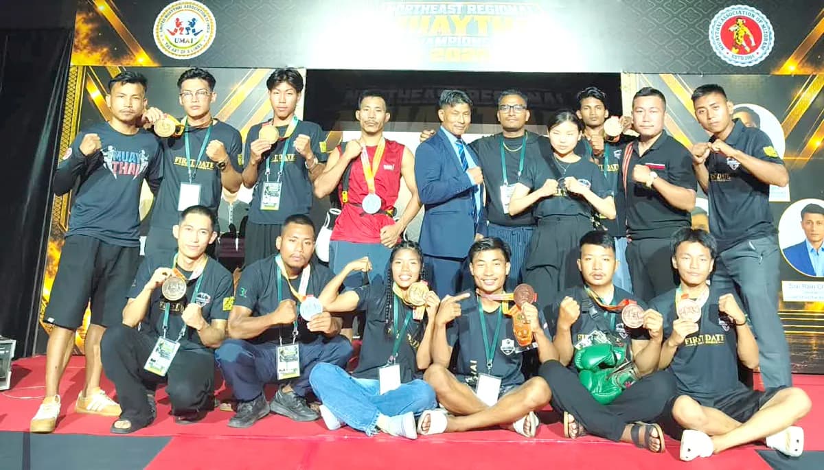 Nagaland team bag 11 medals at Northeast Regional Muaythai Championship