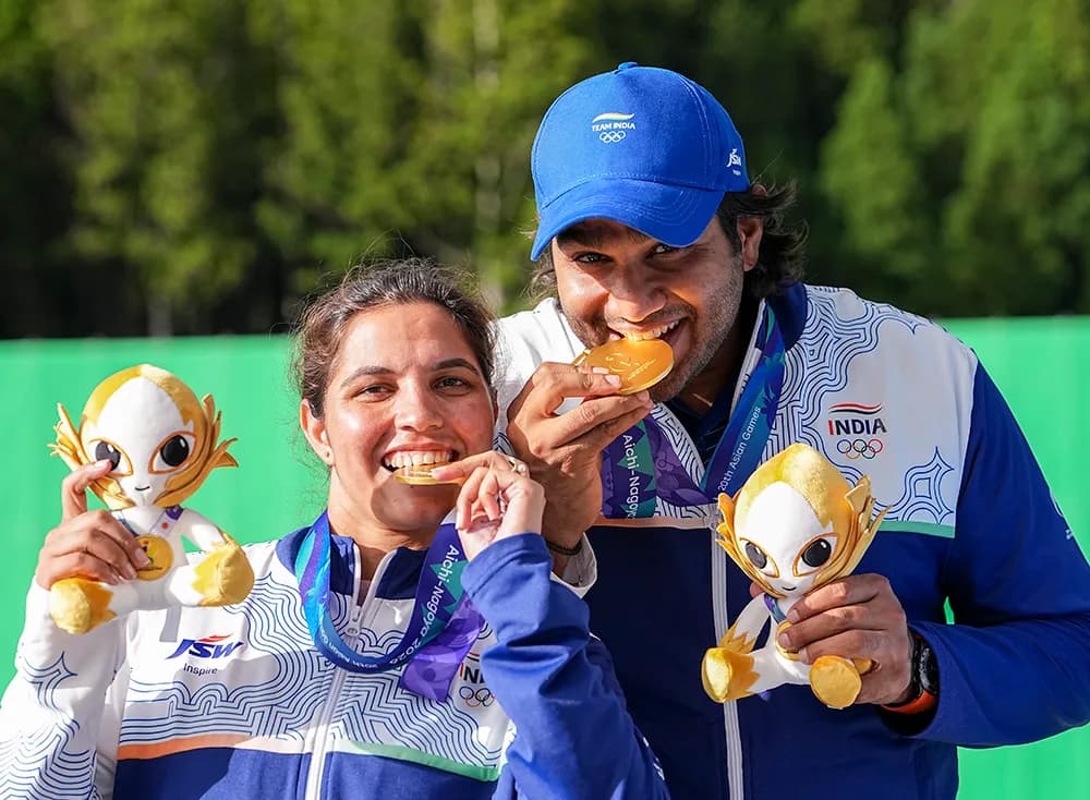 Neeru-Kynan pair clinches trap mixed team gold in Asian Games