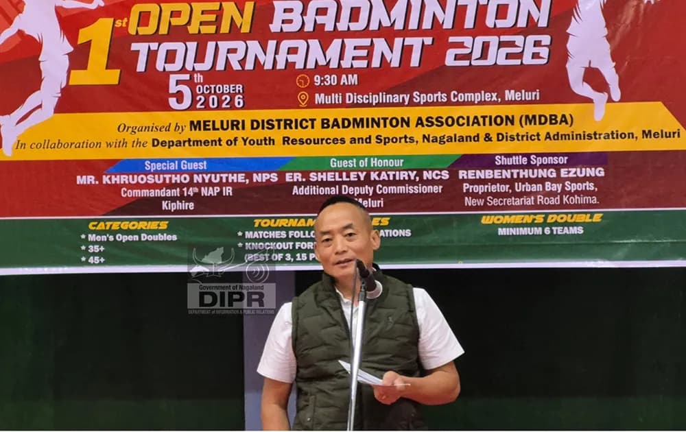 First Meluri District Open Badminton Tournament held in Meluri