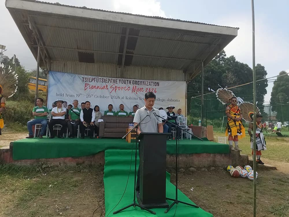 Tseipfüsiephe Youth Organisation biennial sports meet begins in Jotsoma