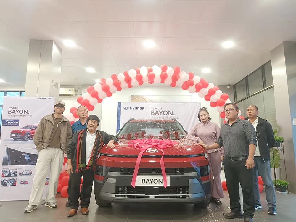 Methaneilie Jütakhrie launches Hyundai Bayon in Kohima