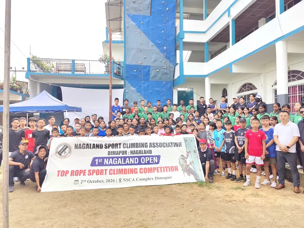 1st Nagaland Open Top Rope Sport Climbing Competition concludes in Dimapur