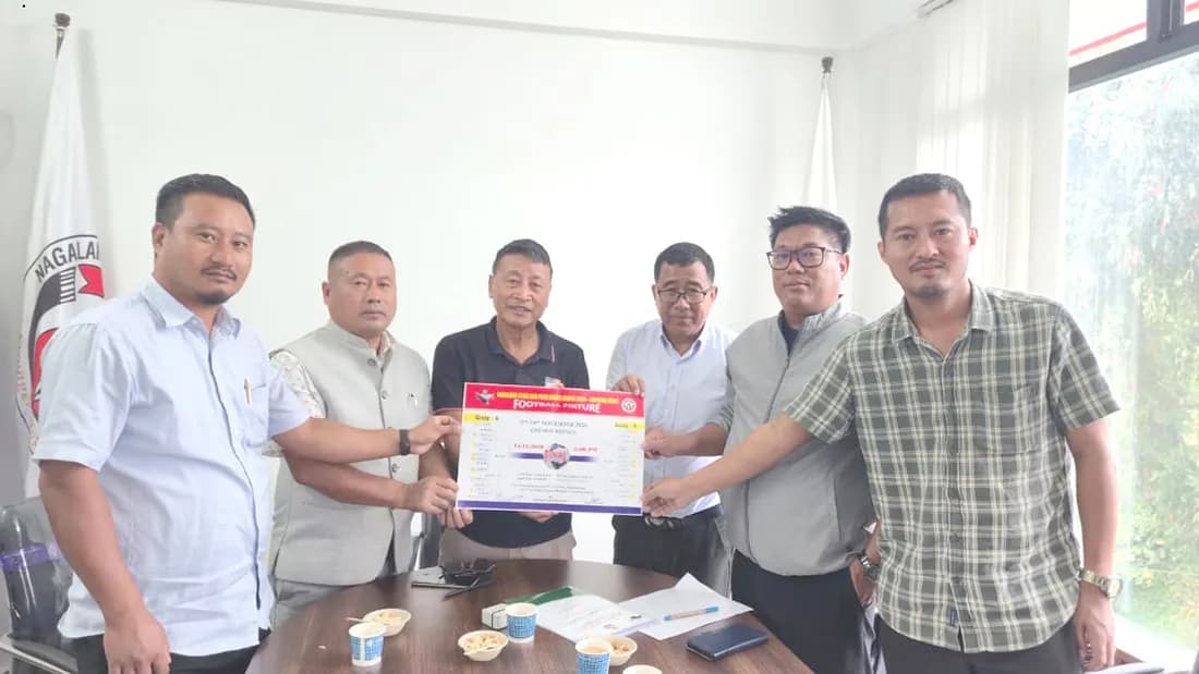 Football fixture drawn for Nagaland State and Para Games 2026