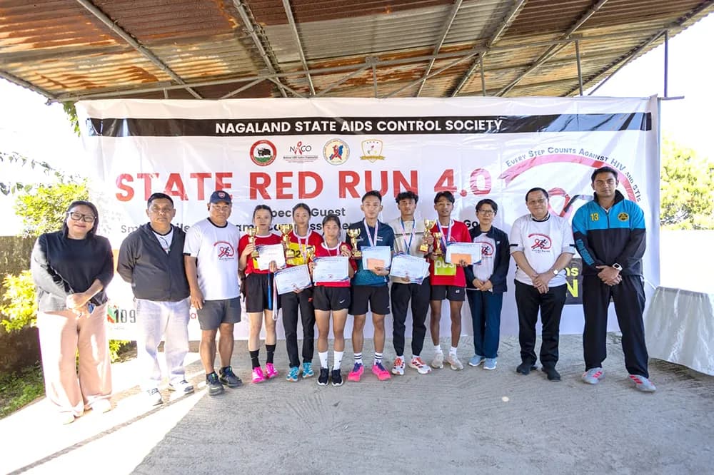 Nagaland holds State Red Run 4.0 in Kohima to promote HIV awareness
