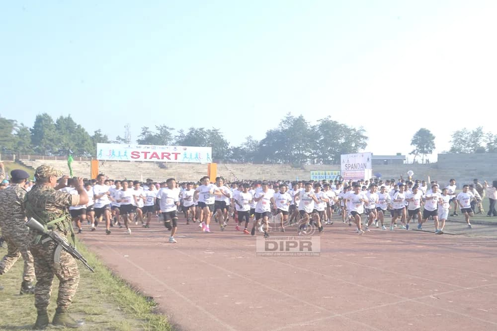 State-level half marathon held in Kohima under SPANDAN initiative